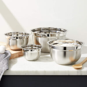 T Daniels - 4-Piece Stainless Steel Bowls