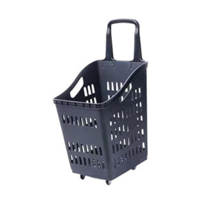 60L Heavy-Duty Shopping Basket Cart